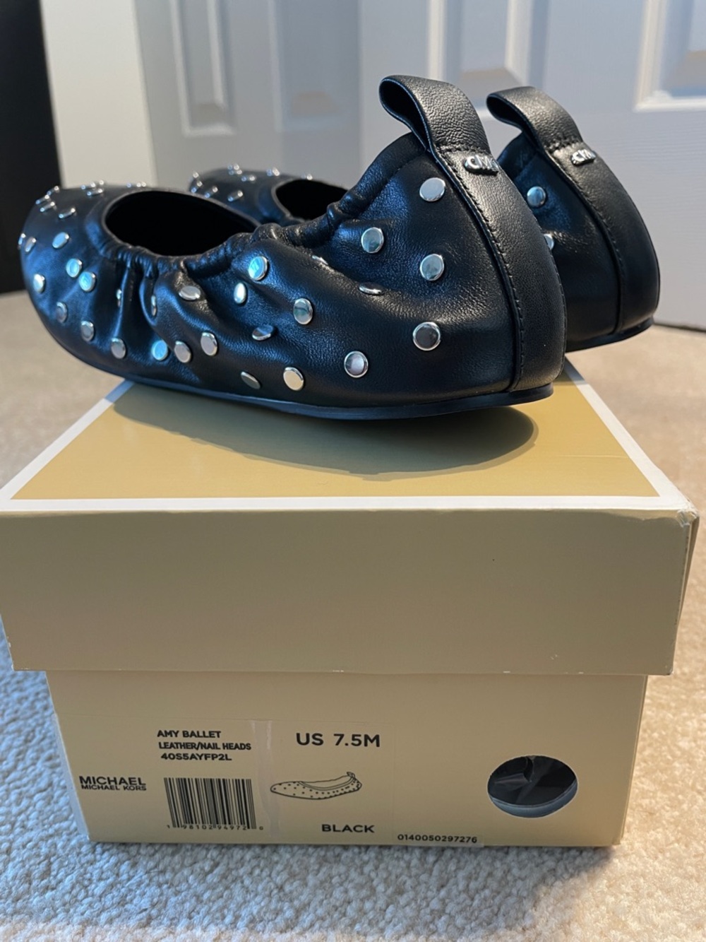 Michael Kors Amy Ballet Flats with Studs - Picture 6 of 11